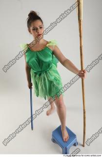 KATERINA STANDING POSE WITH SPEAR AND SWORD